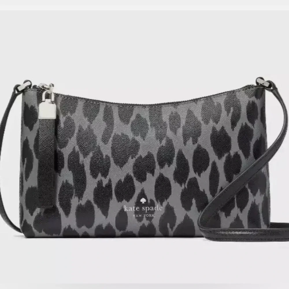 Kate Spade Sadie Crossbody Spotted Animal Print Grey/Multi